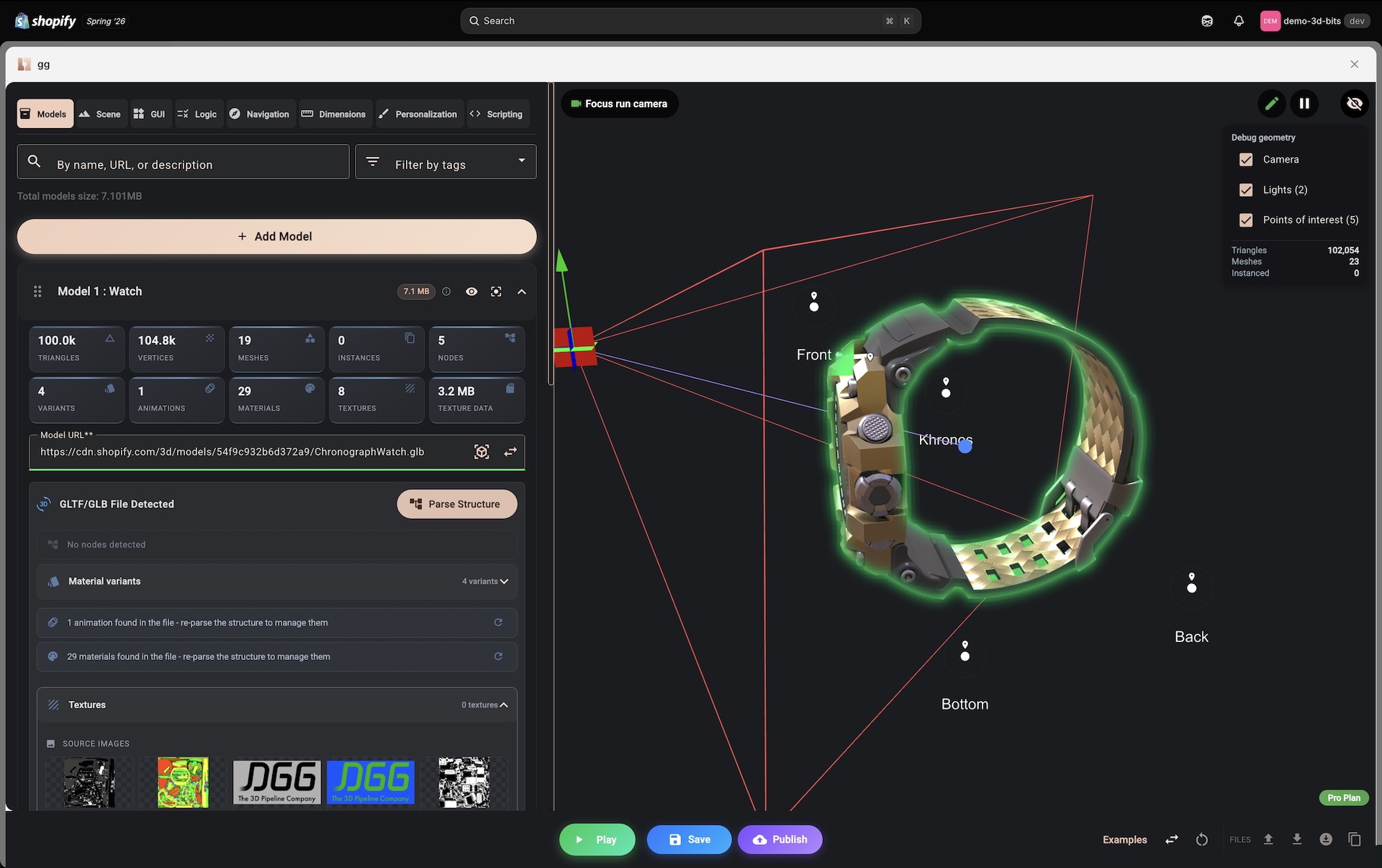 The Composer interface