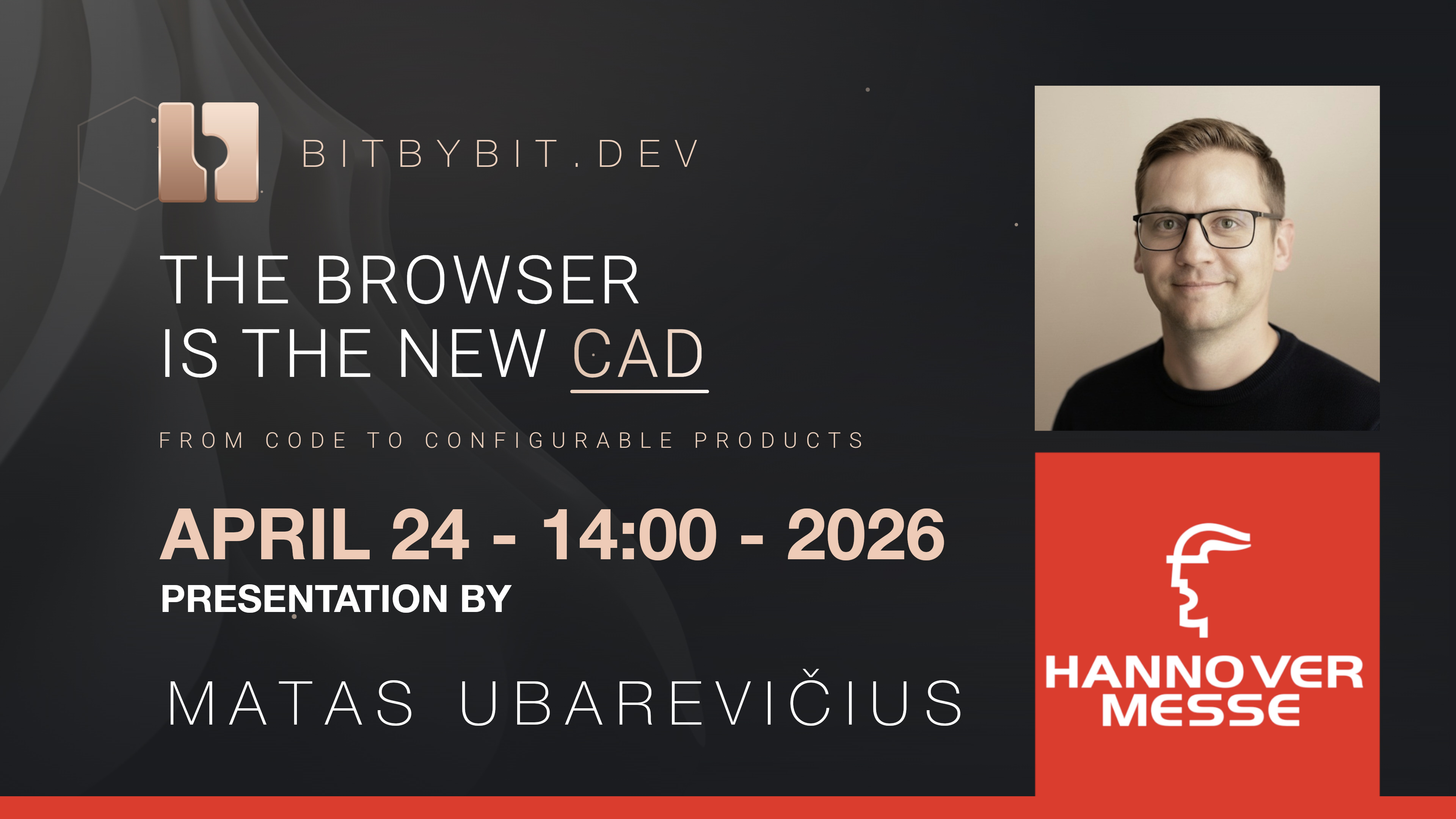 Matas Ubarevičius at Hannover Messe 2026