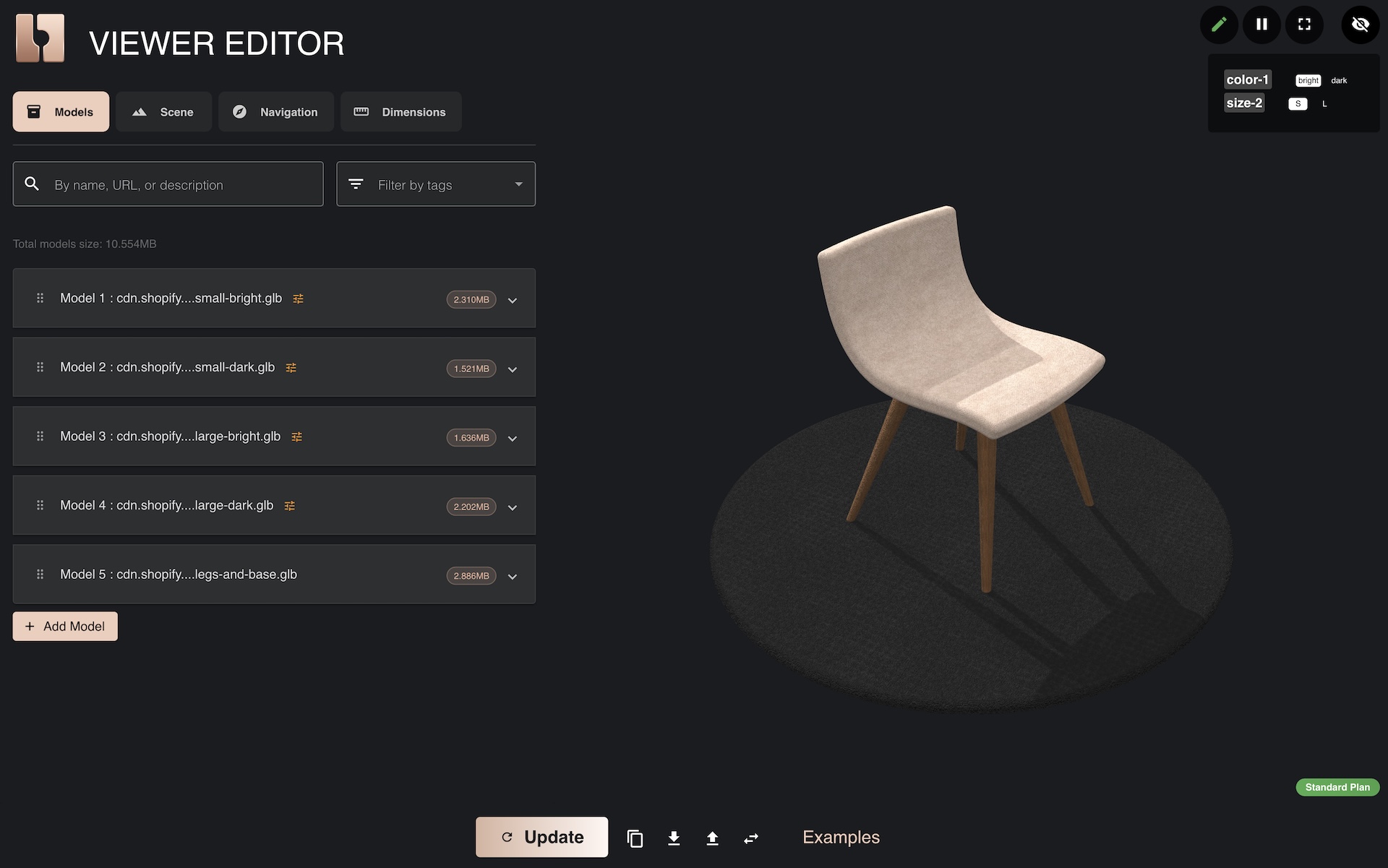 Viewer Editor Chair Example