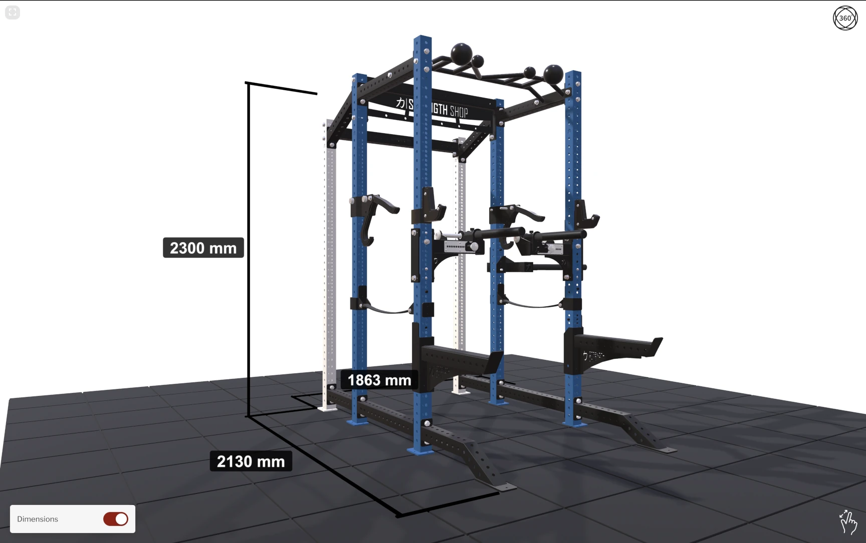 Strength Shop custom UI with 3D configurator 4