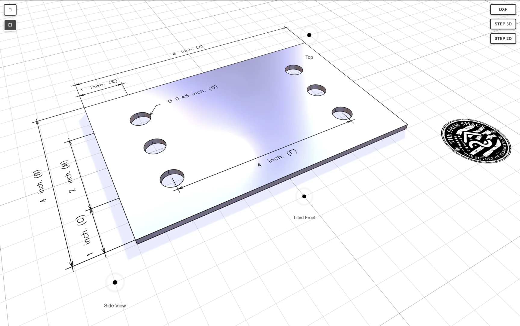 The Shim Shack configurator variant 12