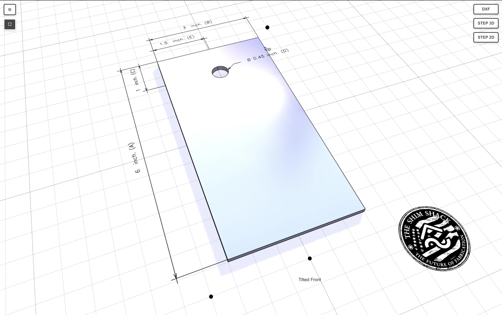 The Shim Shack configurator variant 6