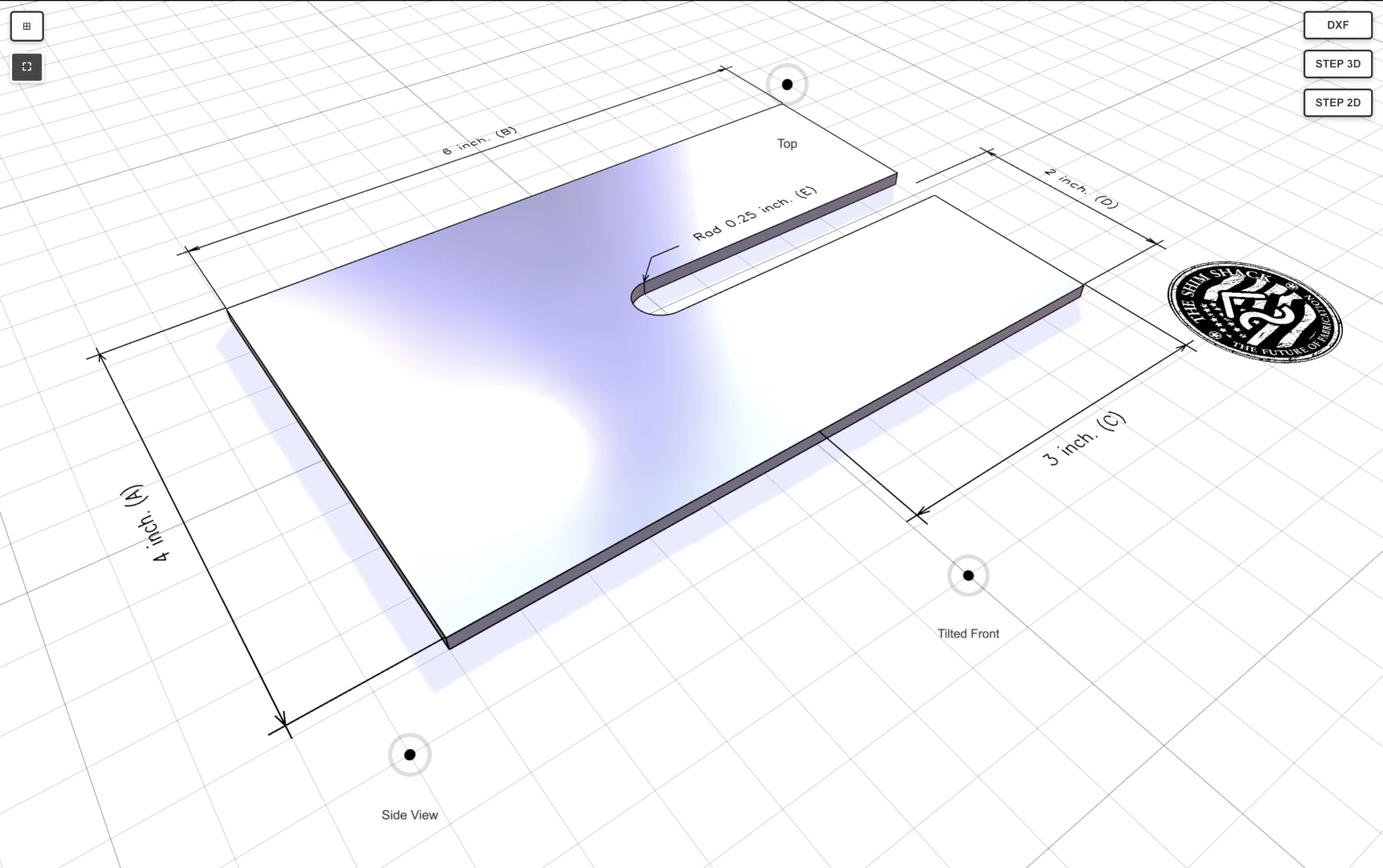 The Shim Shack configurator variant 7