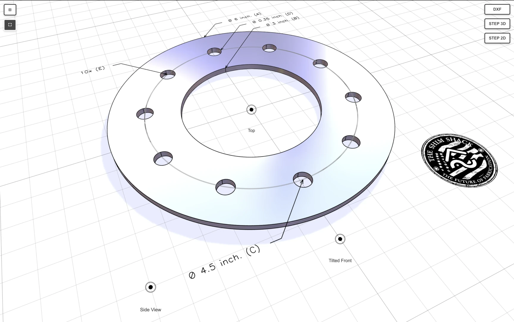 The Shim Shack configurator variant 9