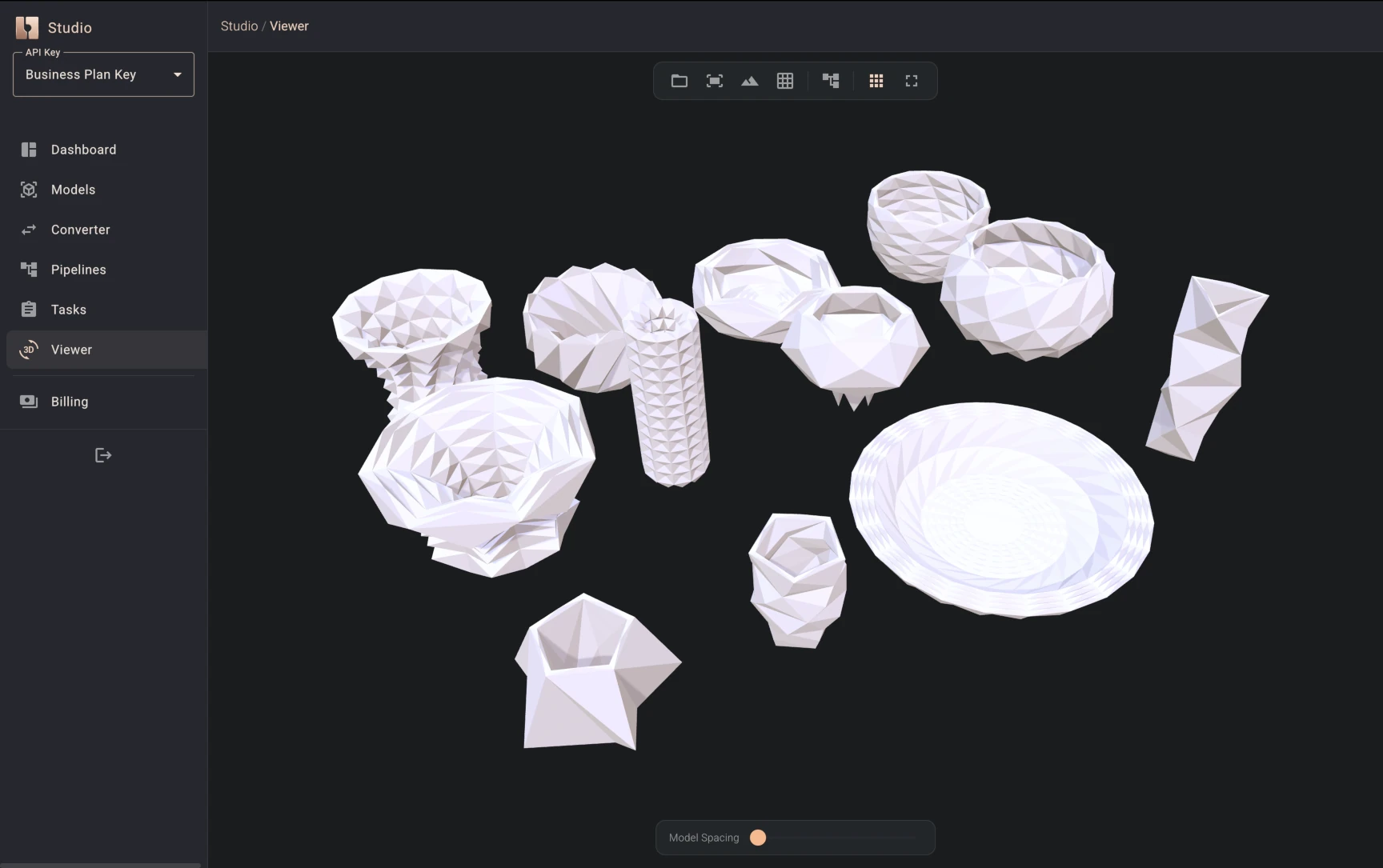 Interactive 3D preview of generated parametric models in CAD Cloud 2